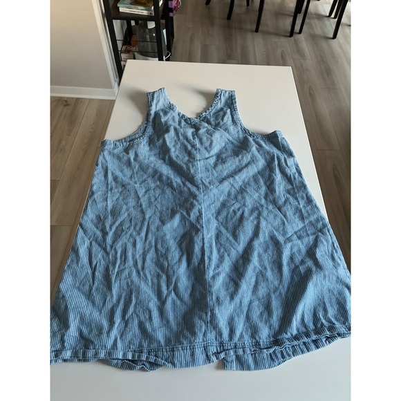 Old Navy Blue White Striped Button Front Casual Dress‎ Women's XXL - Picture 4 of 5